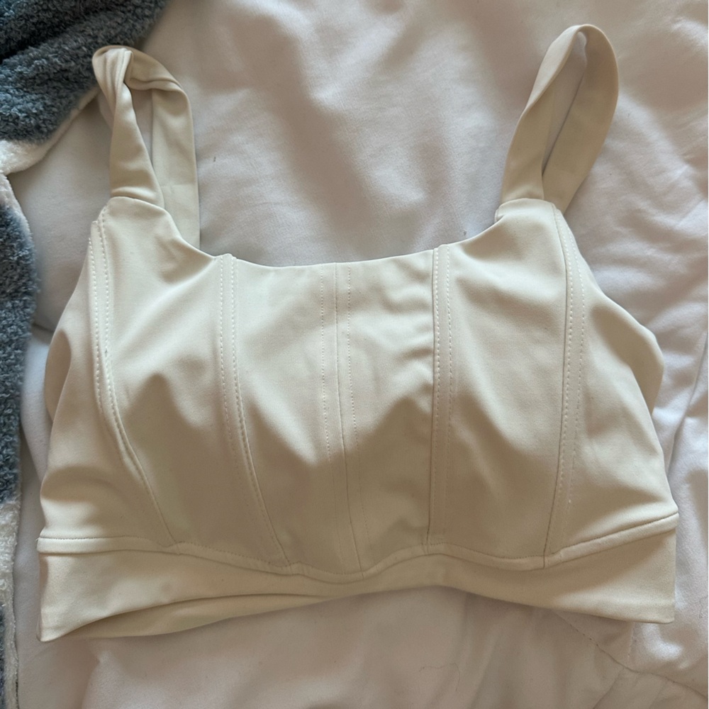 Athletic Corset Style Crop Top